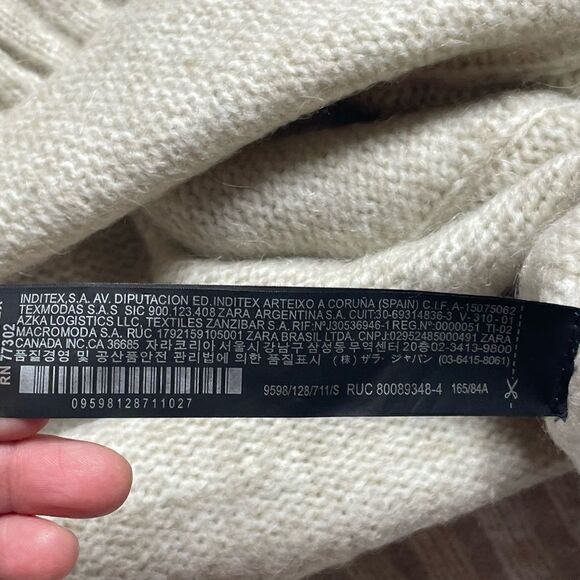 ZARA KNIT SWEATER 7% ALPACA - Picture 8 of 10